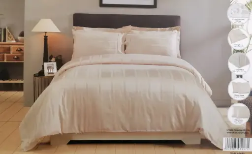 [5322152] مفرش اسكاي هوم مقلم 6 ق  نفرين 