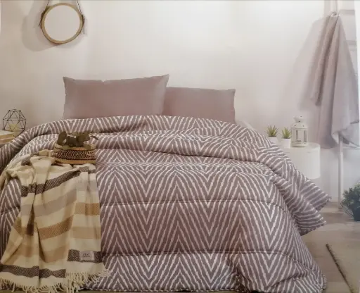 [5322160] مفرش نفرين جنان مقلم 8 ق 