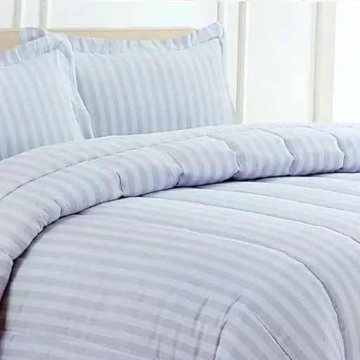 [5322191] مفرش جنان مقلم اسبشيل (8ق) نفرين 