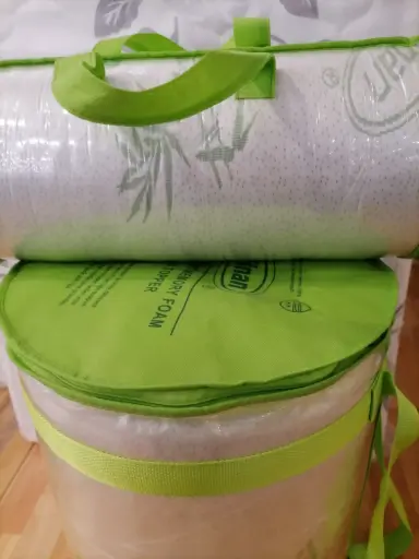 [5341047] لباد ميموري فوم جنان نفرين 200*200*5سم 